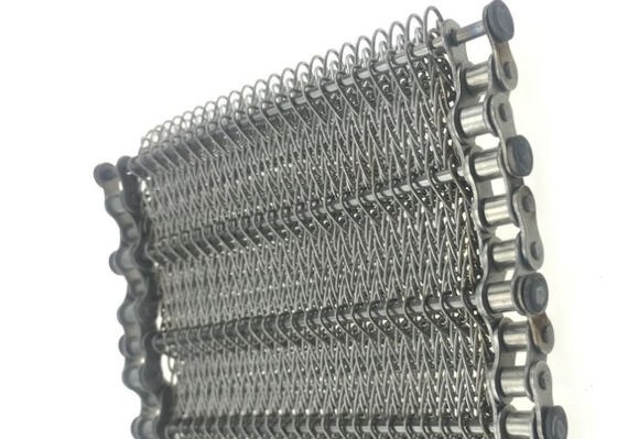 bande de conveyeur inoxydable de lien de la plaque d'acier 304 316 pour rapide congelée