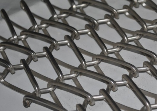 Décoration nettoyable de Mesh Belt Used For Architectural de chaîne de convoyeur d'acier inoxydable