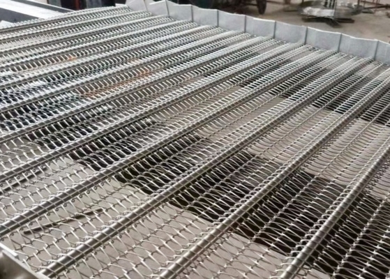 Casse-croûte faisant frire l'acier inoxydable de Mesh Conveyor Belt Food Grade de chaîne