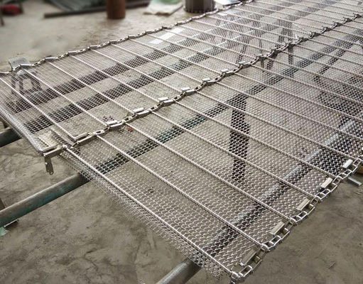 Ceintures de treillis en acier inoxydable de haute résistance pour le nettoyage des aliments végétaux