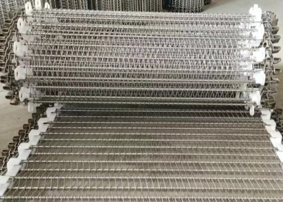 spirale Mesh Belt Meat Freeze Processing de la largeur Sus304 de 400mm