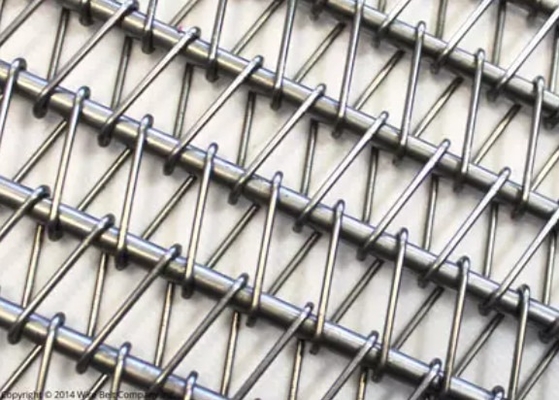 Maillon de chaîne d'acier inoxydable de Mesh Belt 304 de spirale de catégorie comestible