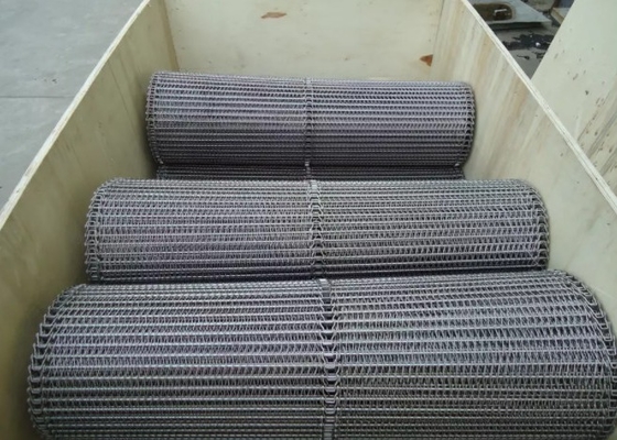 Écrous en spirale de la grille Ss304 Mesh Conveyor Belt For Dry rôtissant la machine