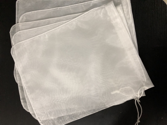 Sac de filtrage du lait de noix avec corde à tirer réutilisable et durable