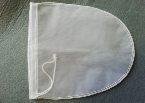 200 microns rondes sacs de résine de nylon recyclables sac de filtre au lait avec corde à tirer