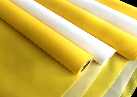 200 largeur blanche jaune de Mesh Screen Printing 115cm