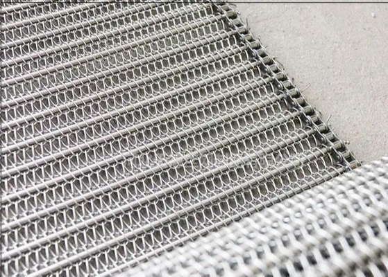 Largeur de refroidissement Sus304 de Mesh Conveyor Belt 1.3m de chaîne de nourriture