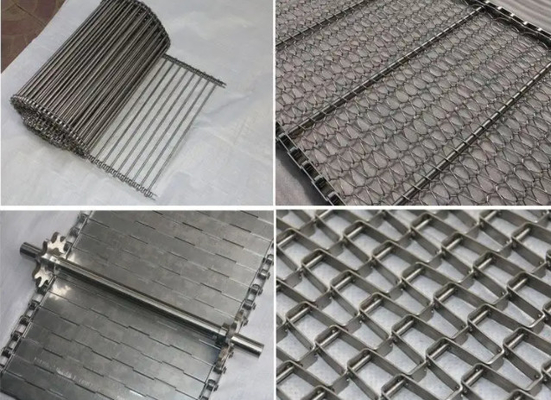 Cargaison de Mesh Conveyor Belt For Screening d'acier inoxydable du fil plat 317