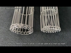 Bande transporteuse plate flexible en acier inoxydable REKING